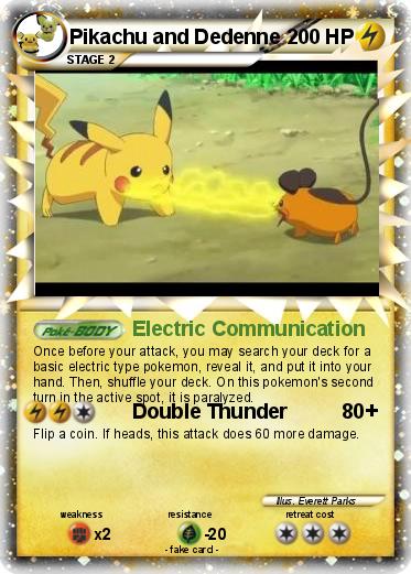 Pokemon Pikachu and Dedenne