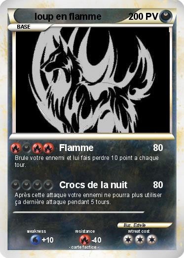Pokemon loup en flamme