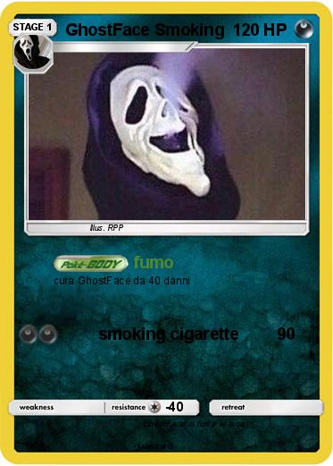Pokemon GhostFace Smoking