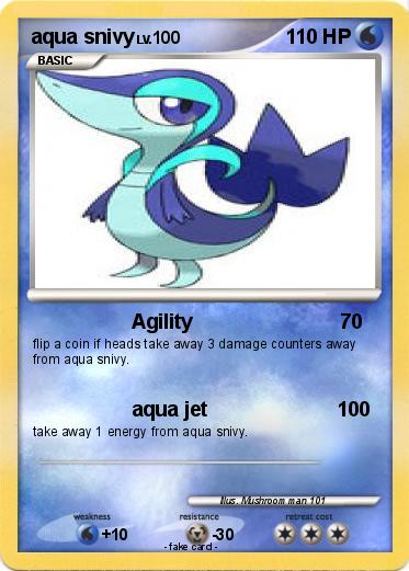 Pokemon aqua snivy