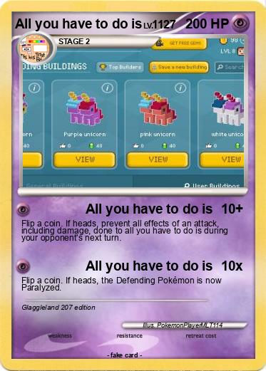 Pokemon All you have to do is
