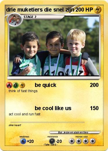 Pokemon drie muketiers die snel zijn