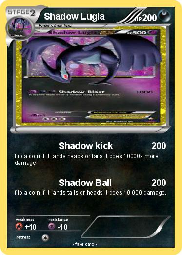 Pokemon Shadow Lugia