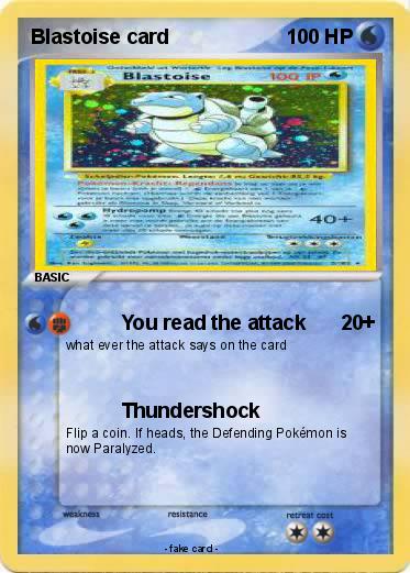 Pokemon Blastoise card