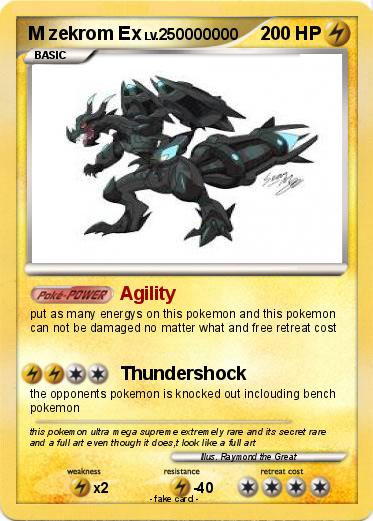 Pokemon M zekrom Ex