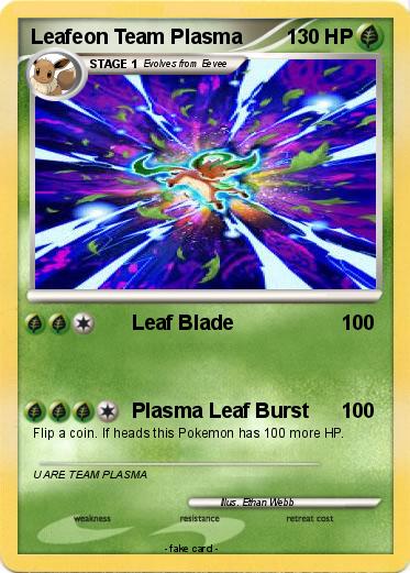 Pokemon Leafeon Team Plasma