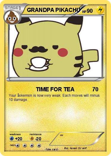 Pokemon GRANDPA PIKACHU