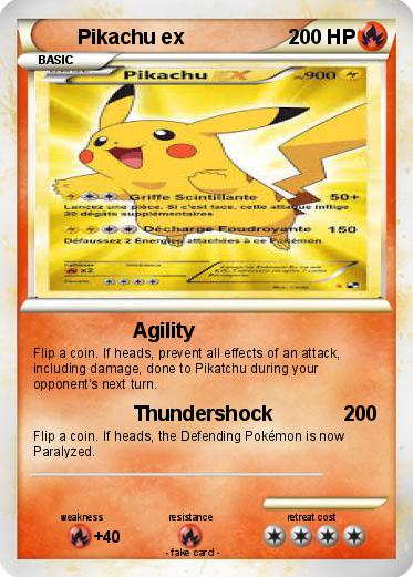Pokemon Pikachu ex
