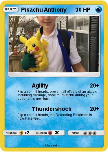 Pokemon Pikachu Anthony
