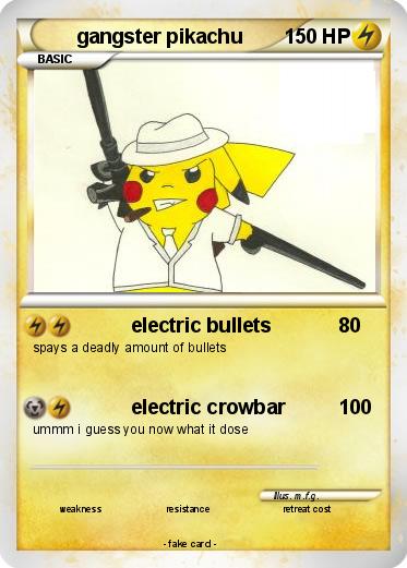 Pokemon gangster pikachu