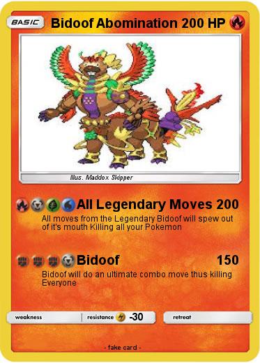 Pokemon Bidoof Abomination