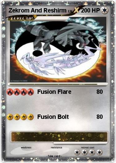 Pokemon Zekrom And Reshirm