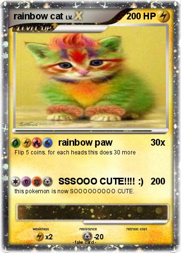 Pokemon rainbow cat