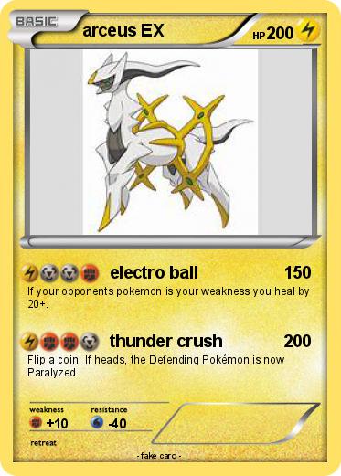 Pokemon arceus EX