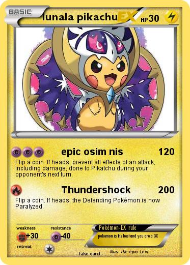 Pokemon lunala pikachu