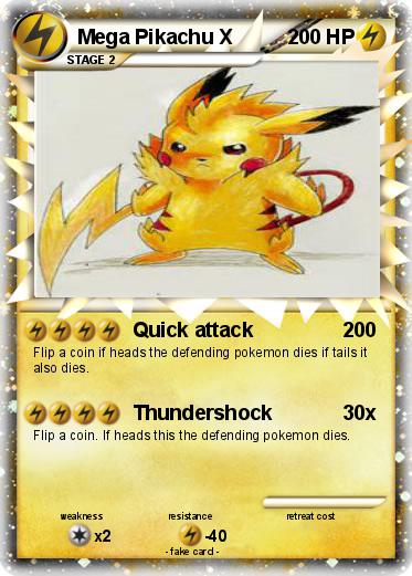 Pokemon Mega Pikachu X