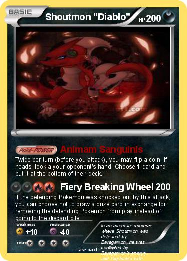 Pokemon Shoutmon "Diablo"