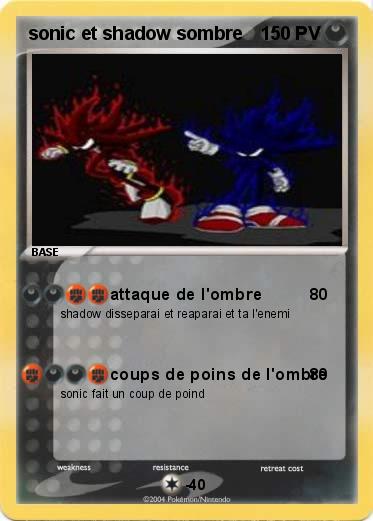 Pokemon sonic et shadow sombre