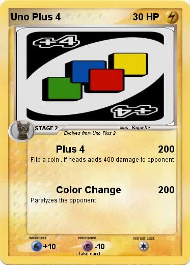 Pokemon Uno Plus 4