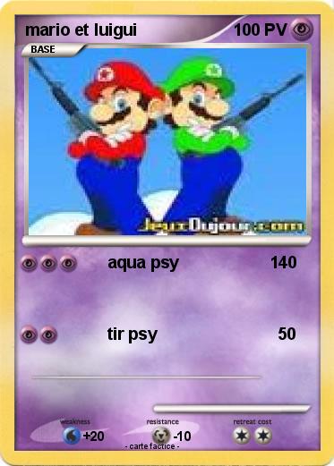 Pokemon mario et luigui