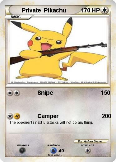 Pokemon Private  Pikachu