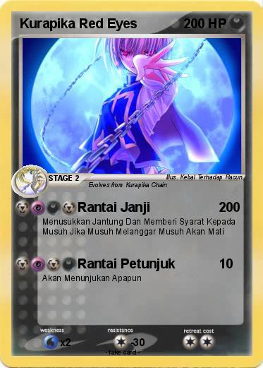 Pokemon Kurapika Red Eyes