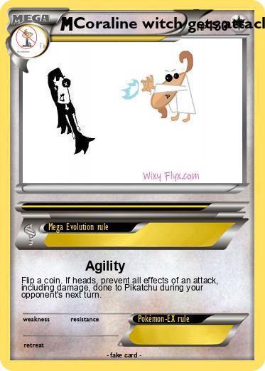 Pokemon Coraline witch gets attack by jesucrist