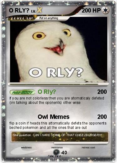 Pokemon O RLY?