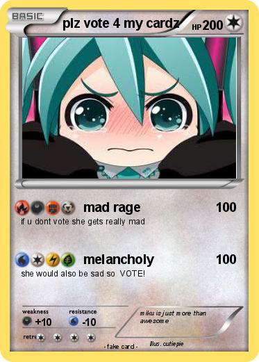 Pokemon plz vote 4 my cardz
