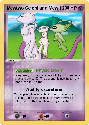 Pokemon Mewtwo Celebi and Mew 1