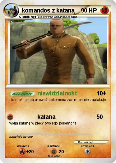 Pokemon komandos z kataną
