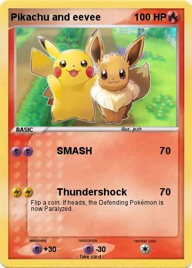Pokemon Pikachu and eevee