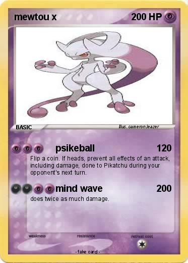 Pokemon mewtou x