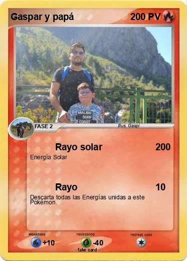 Pokemon Gaspar y papá
