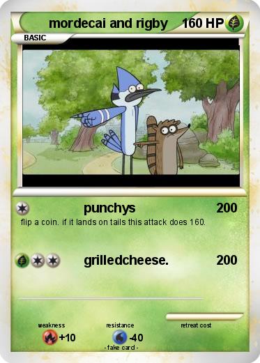 Pokemon mordecai and rigby