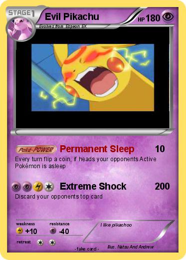 Pokemon Evil Pikachu