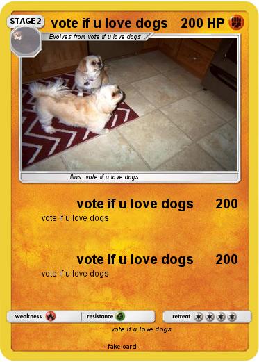 Pokemon vote if u love dogs