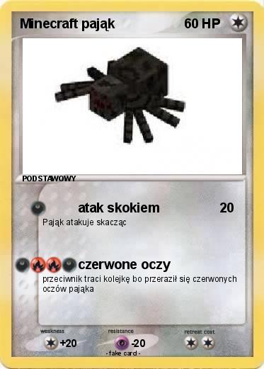 Pokemon Minecraft pająk