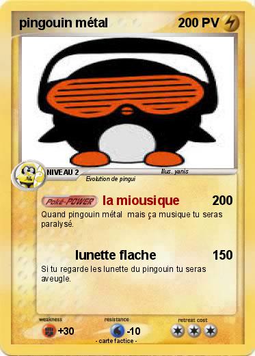 Pokemon pingouin métal