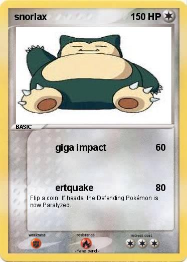 Pokemon snorlax