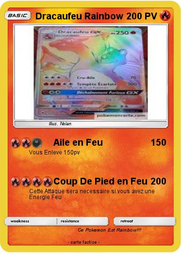 Pokemon Dracaufeu Rainbow