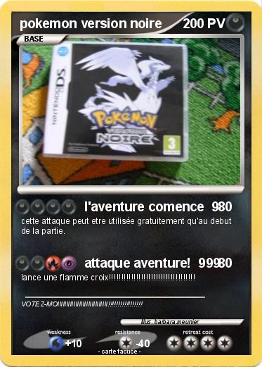 Pokemon pokemon version noire