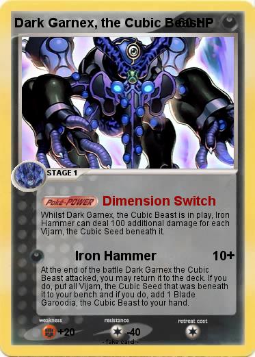 Pokemon Dark Garnex, the Cubic Beast