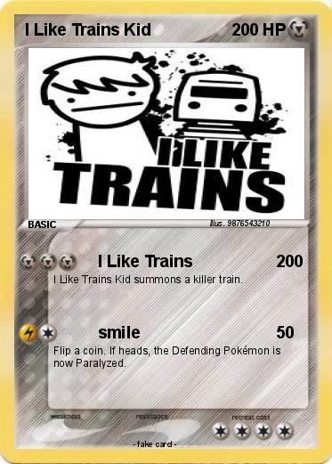 Pokemon I Like Trains Kid
