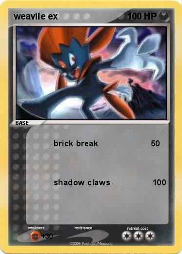 Pokemon weavile ex