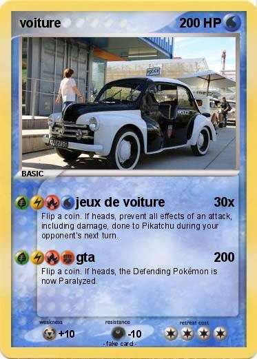 Pokemon voiture