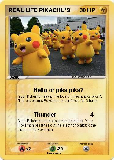 Pokemon REAL LIFE PIKACHU'S