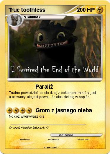 Pokemon True toothless
