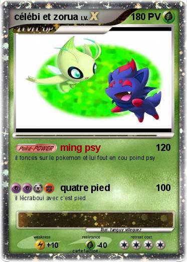 Pokemon célébi et zorua
