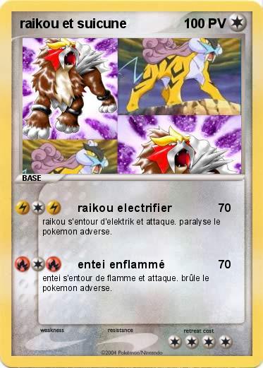 Pokemon raikou et suicune